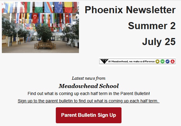 front page of phoenix newsletter