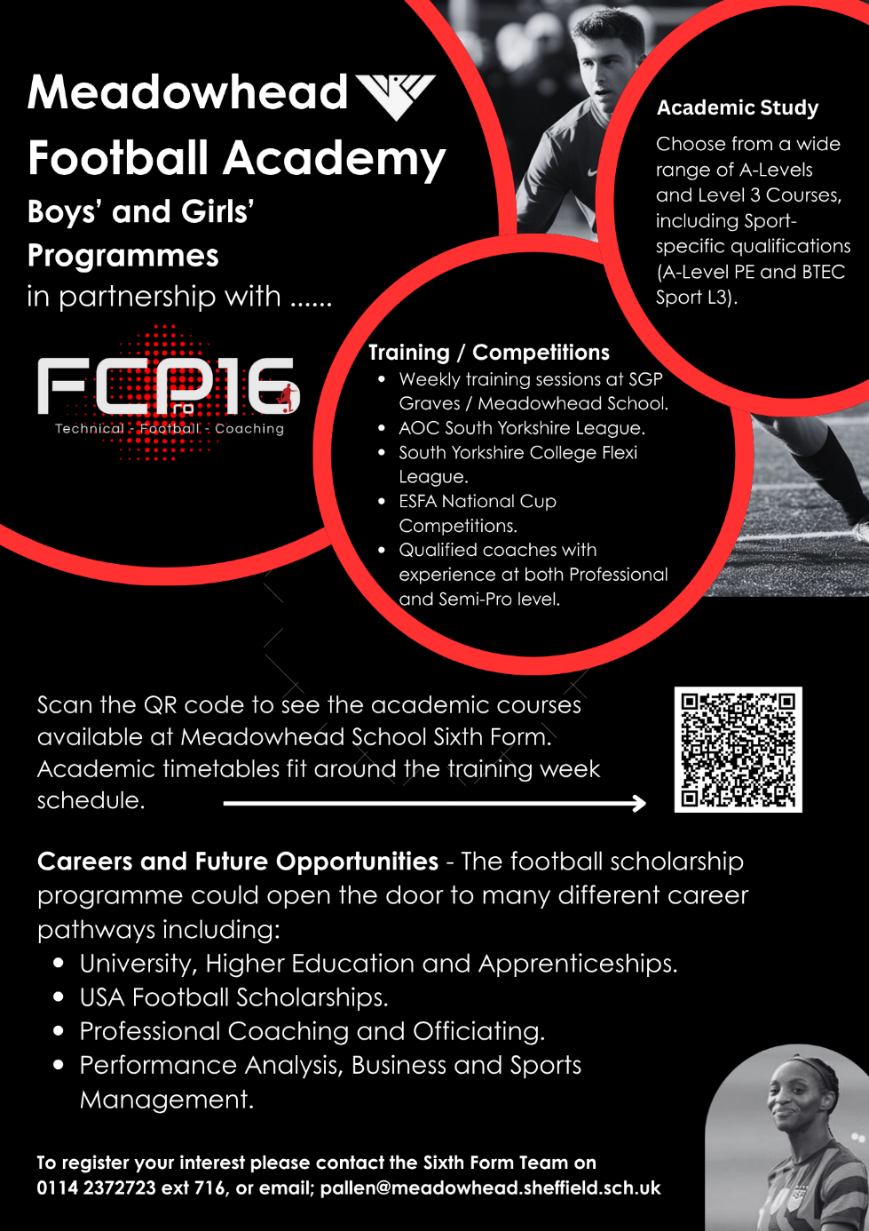 football scholarship flyer