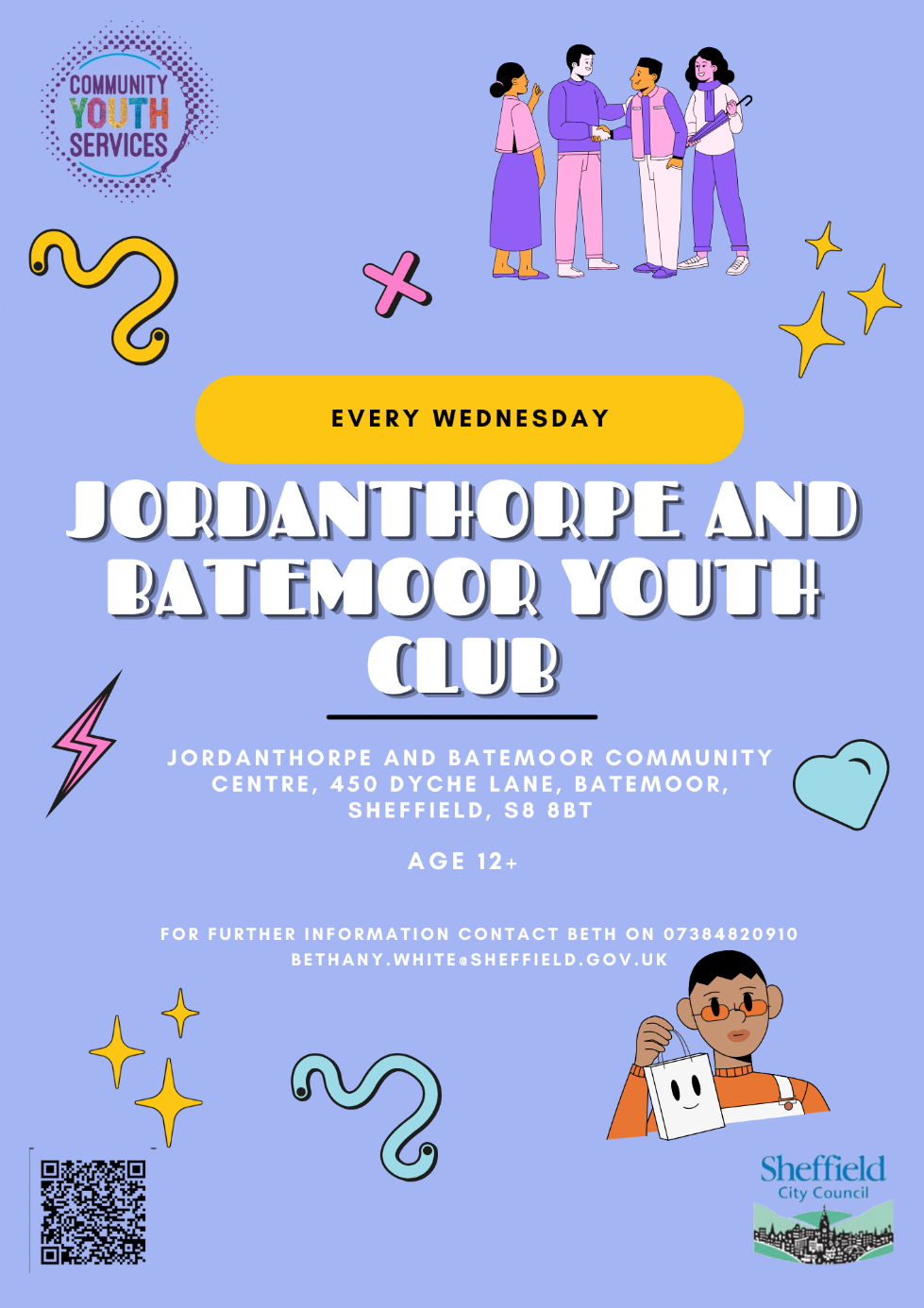 Jordanthorpe youth club poster