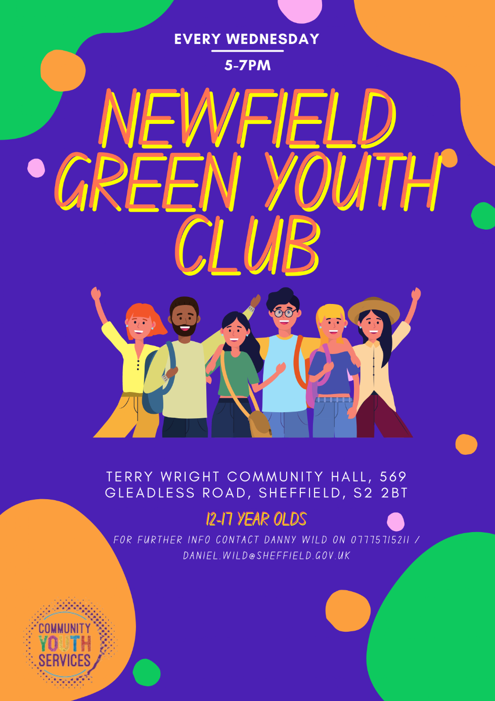 Newfield youth club poster