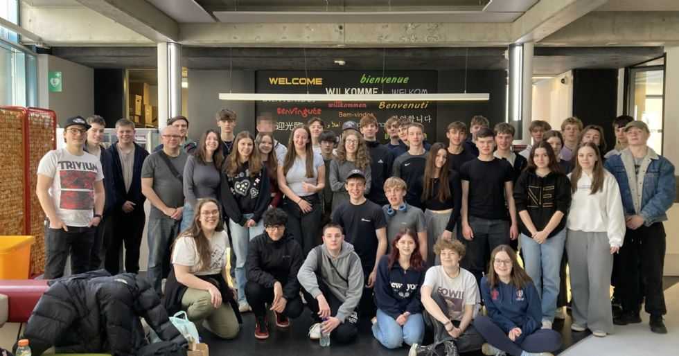 sixth form students at CERN Switzerland