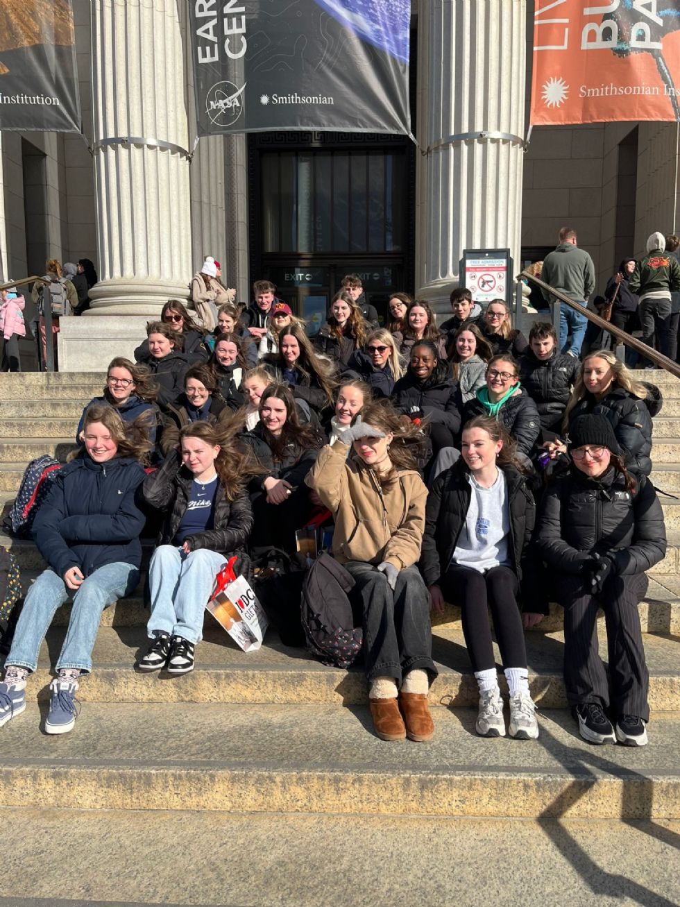 photo of sixth form students at the Smithsonian Washington DC