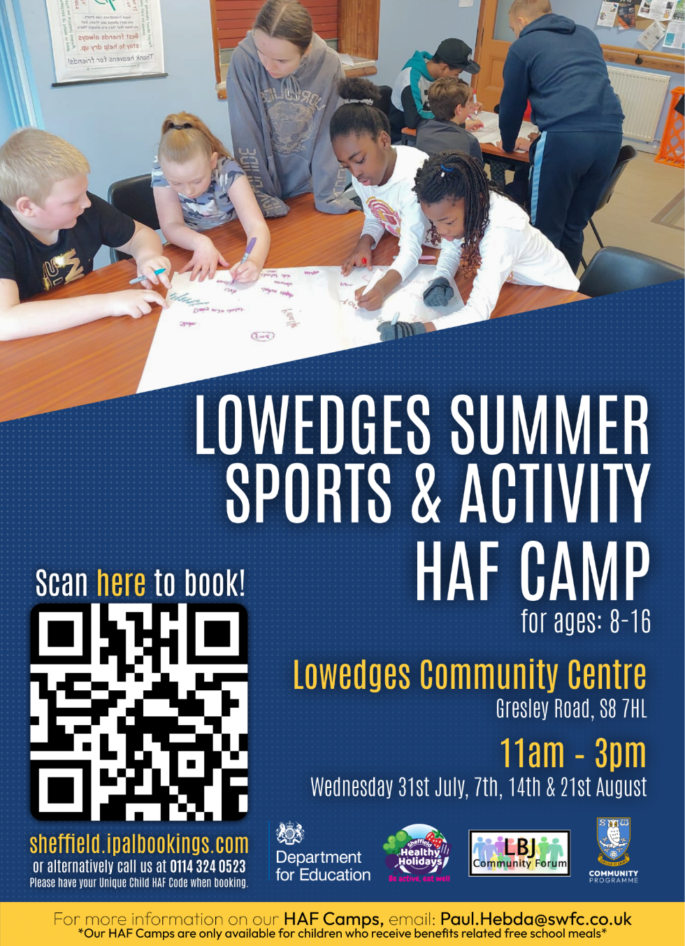 Lowedges summer camp poster