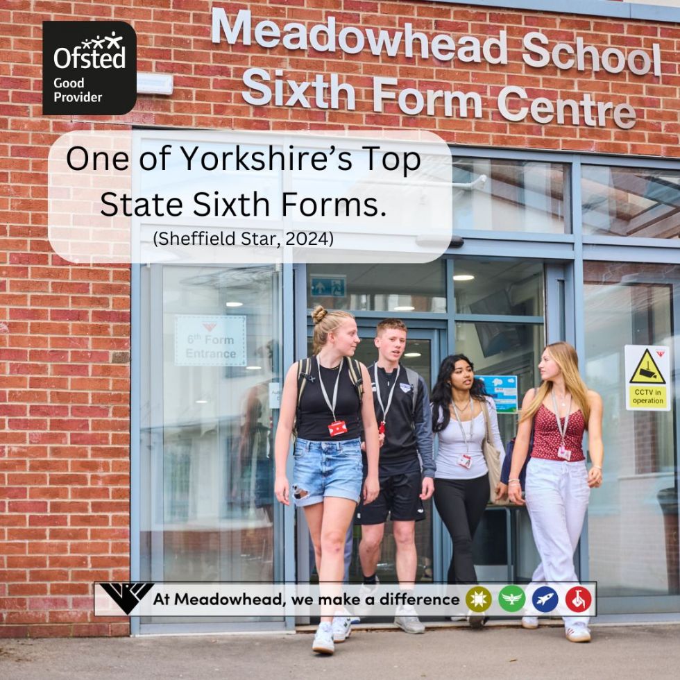 students coming out of the sixth form centre