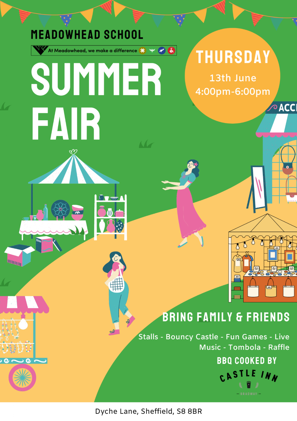 Summer Fair advert 13th June at Meadowhead school