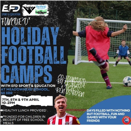 football camps advertising poster