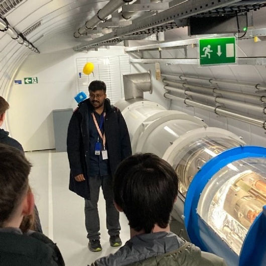 sixth form students at CERN Switzerland